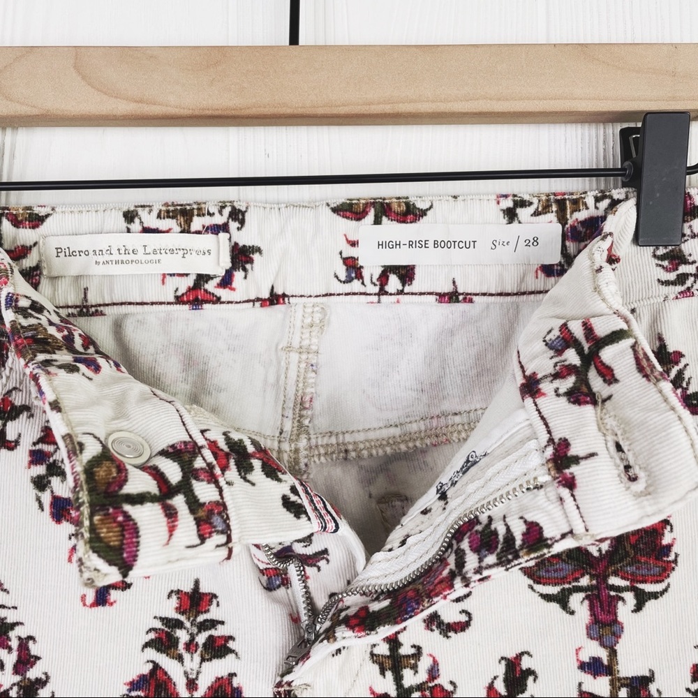Anthropologie Pilcro & The Letterpress High-Rise Bootcut Corduroy Flare Pants - Picture 7 of 14